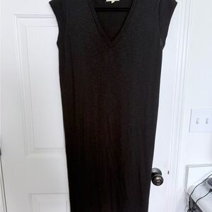 Madewell Black V-Neck Maxi Dress